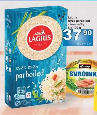 Jip Lagris rýže parboiled varné sáčky 8 x 100g nabídka