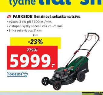 Lidl Parkside benzínová sekačka na trávu nabídka