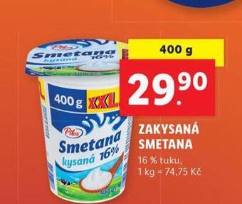 Lidl Zakysaná smetana nabídka