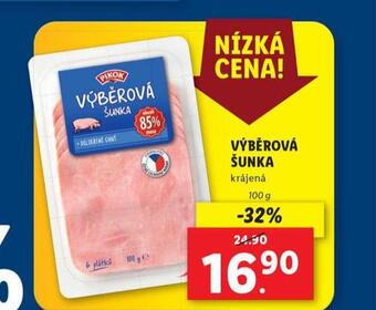 Lidl Výběrová šunka nabídka