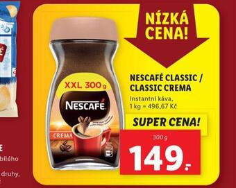 Lidl Nescafé classic / crema nabídka