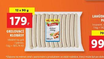 Lidl Grilovací klobásy nabídka