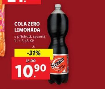 Lidl Cola zero limonáda nabídka