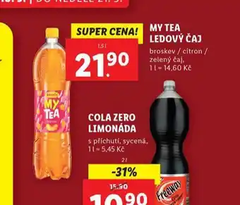 Lidl My tea ledový čaj nabídka