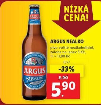 Lidl Pivo argus nealko nabídka