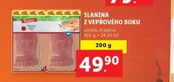 Lidl Slanina z vepřového boku nabídka