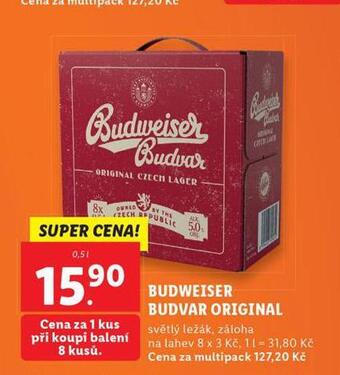 Lidl Pivo budweiser budvar original nabídka
