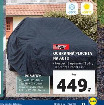 Lidl Ochranná plachta na auto nabídka
