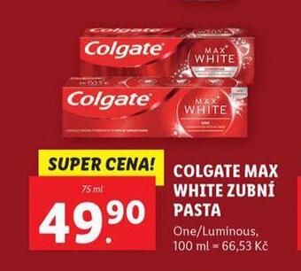 Lidl Colgate max white zubní pasta nabídka