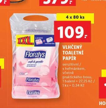 Lidl Florasyl vlhčený toaletní papír nabídka