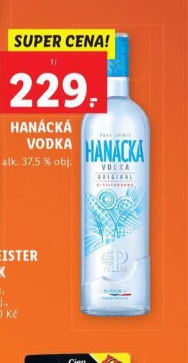 Lidl Hanácká vodka nabídka