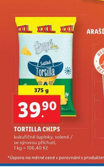 Lidl Tortilla chips nabídka