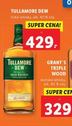 Lidl Tullamore dew 40% nabídka