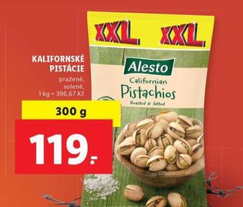 Lidl Kalifornské pistácie nabídka