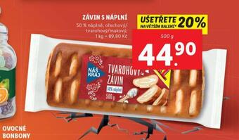 Lidl Závin s náplní nabídka