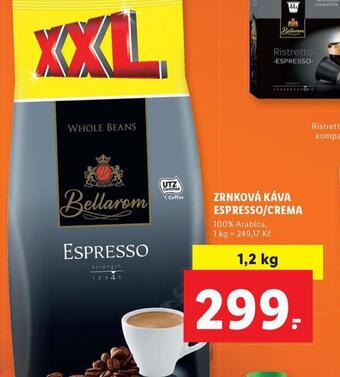 Lidl Zrnková káva espresso / crema nabídka