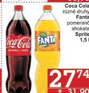 Jip Coca cola, 1,5 l nabídka