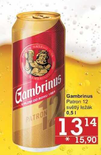 Jip Gambrinus patron 12, 0,5 l nabídka