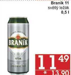 Jip Branik 11 světlý ležák, 0,5 l nabídka