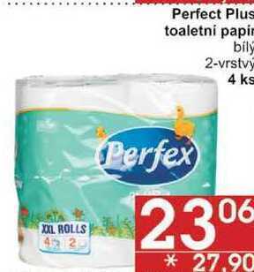 Jip Perfect plus toaletní papir bily 2-vrstvý, 4 ks nabídka
