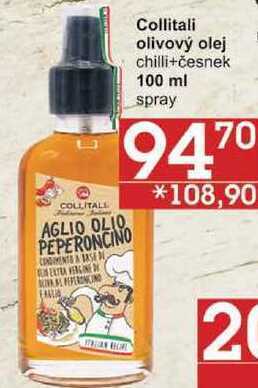 Jip Collitali olivový olej chilli+česnek, 100 ml spray nabídka