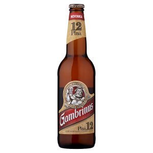 Gambrinus plná 12 pivo ležák světlý 0,5l