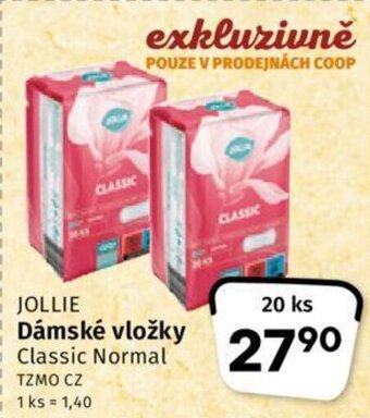Coop JOLLIE Dámské vložky 20 ks nabídka