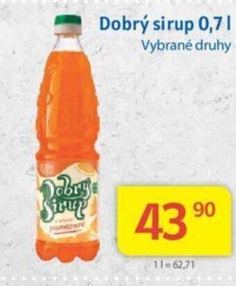 Kubík potraviny Dobrý sirup 0,7l nabídka