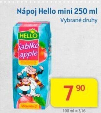 Kubík potraviny Nápoj Hello mini 250 ml nabídka