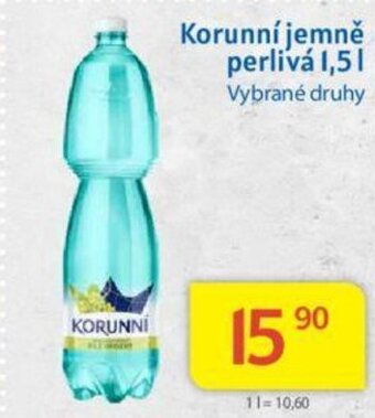 Kubík potraviny Korunní jemně perlivá 1,5l nabídka