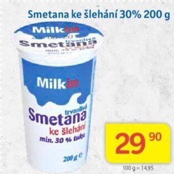 Kubík potraviny Smetana ke šlehání 30% 200 g nabídka