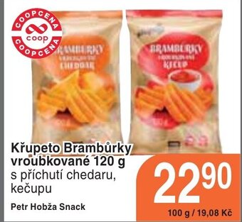 Coop hb Křupeto Brambůrky vroubkované 120 g nabídka