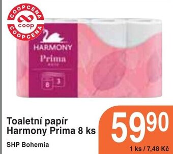 Coop hb Toaletní papír Harmony Prima 8 ks nabídka