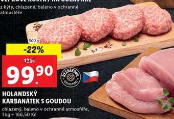 Lidl Holandský karbanátek s goudou, 600 g nabídka