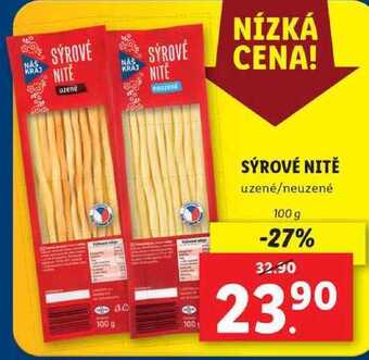 Lidl Sýrové nitě, 100 g nabídka