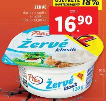 Lidl Žervé, 120 g nabídka