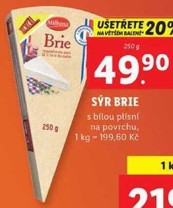 Lidl Sýr brie, 250 g nabídka