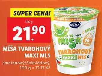 Lidl Míša tvarohový maxi mls, 180 g nabídka