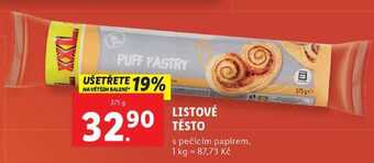 Lidl Listové těsto, 375 g nabídka