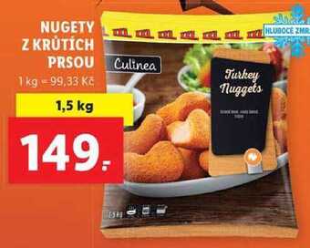 Lidl Nugety z krůtích prsou, 1,5 kg nabídka