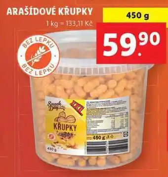 Lidl Arašídové křupky, 450 g nabídka