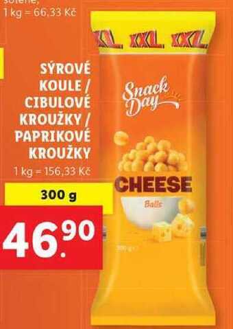 Lidl Sýrové koule / cibulové kroužky / paprikové kroužky, 300 g nabídka
