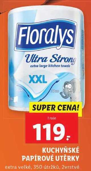 Lidl Kuchyňské papírové utěrky, 1 role nabídka
