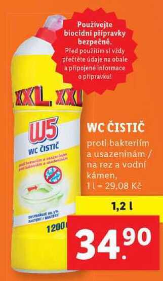 Lidl Wc čistič, 1,2 l nabídka