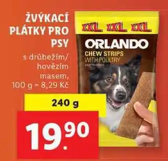 Lidl Žvýkací plátky pro psy, 240 g nabídka