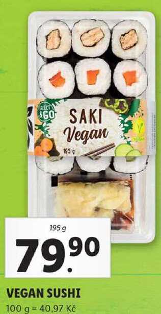 Lidl Vegan sushi, 195 g nabídka