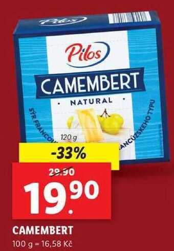 Lidl Camembert, 120 g nabídka