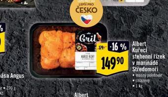 Albert Kuřecí stehenní řízek v marinádě středomoří nabídka