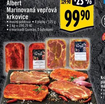 Albert Marinovaná vepřová krkovice nabídka