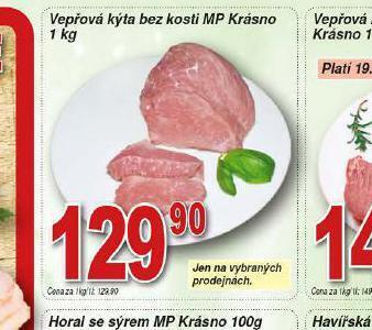 Hruška Vepřová kýta bez kosti nabídka